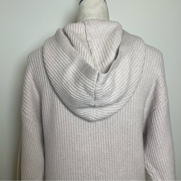 NWT Wild Fable Oversized Women’s Ribbed Hooded Pullover Sweater - Light Beige - Picture 5 of 11